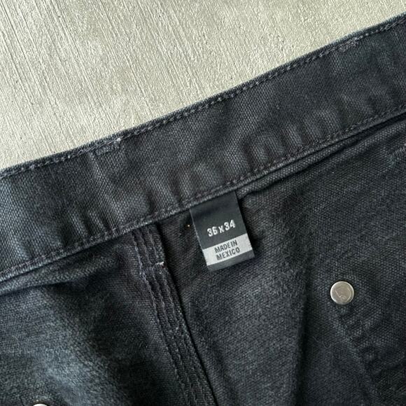 Vintage Y2K Carhartt black double knee work wear carpenter pants - Picture 8 of 8